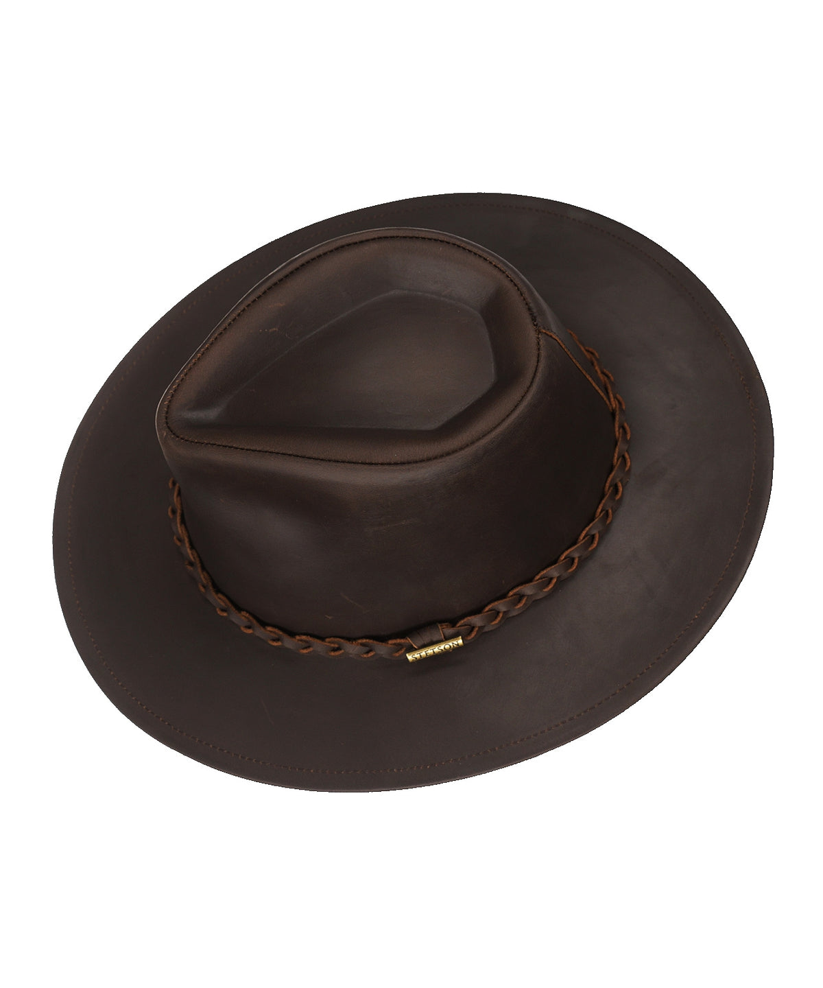 Stetson Buffalo Leather Hat | Brown