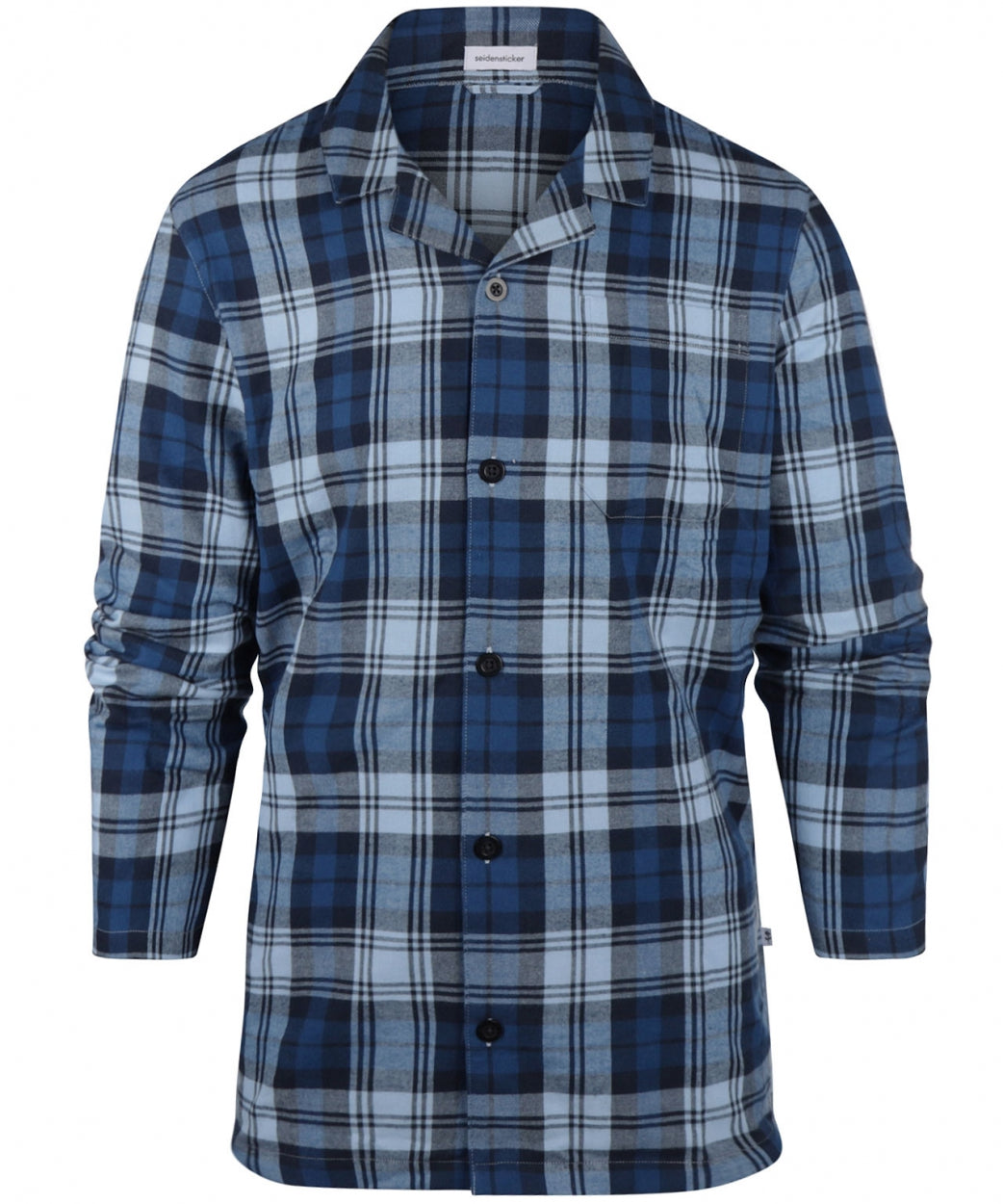 Flanell-Pyjama-Set | Marineblau