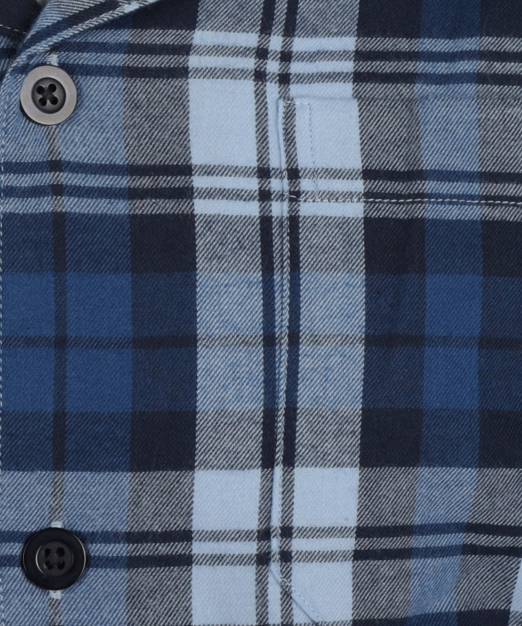 Flanell-Pyjama-Set | Marineblau