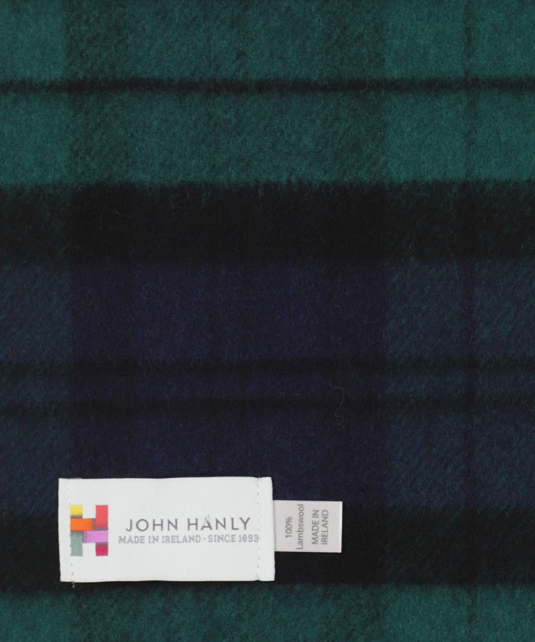 Checked Lambswool Scarf | Blackwatch