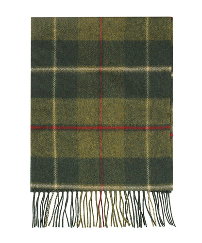 Lambswool Scarf | Country Green Red Cream Plaid