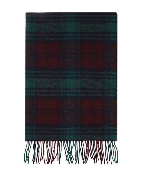 Lambswool Scarf Check | Green