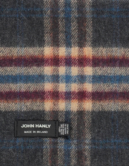 Merino Luxury Wool Scarf | Charcoal Beige Maroon