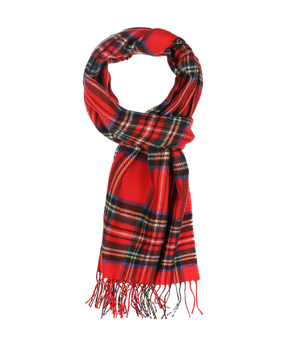 Merino Luxury Wool Scarf | Rood ruit