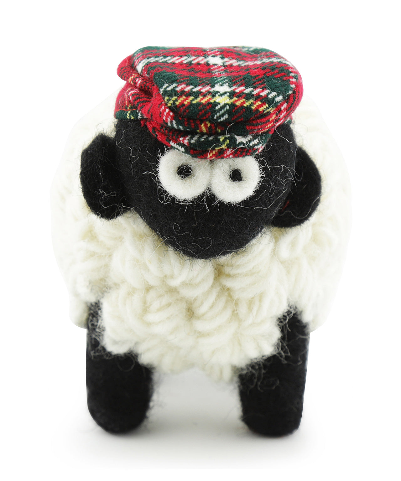 Knitted Sheep with Hat | Rood Tartan
