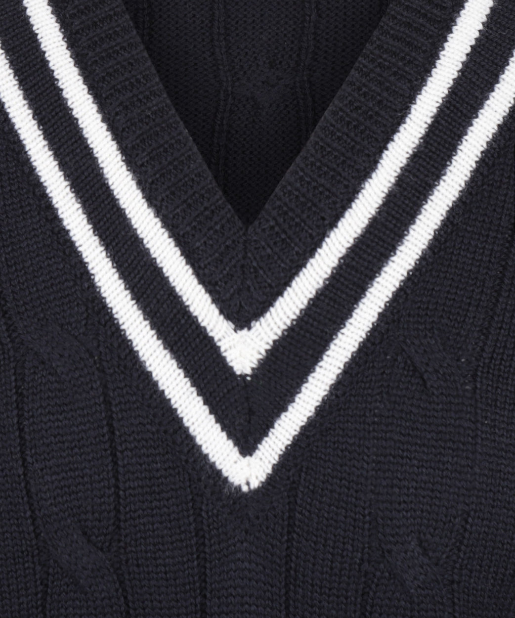 Cricket Slipover Merinowol | Dark Navy/Ecru