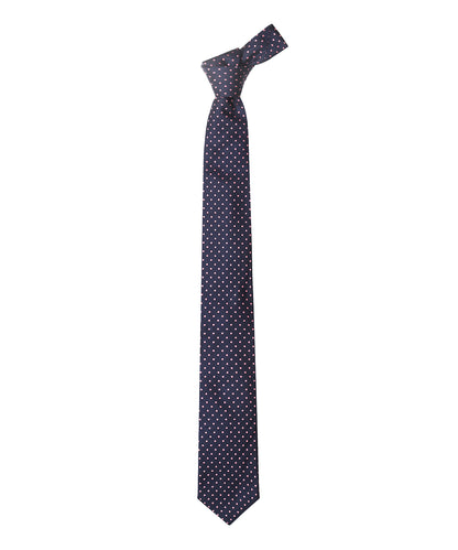 Zijden Stropdas | Navy Stip Roze