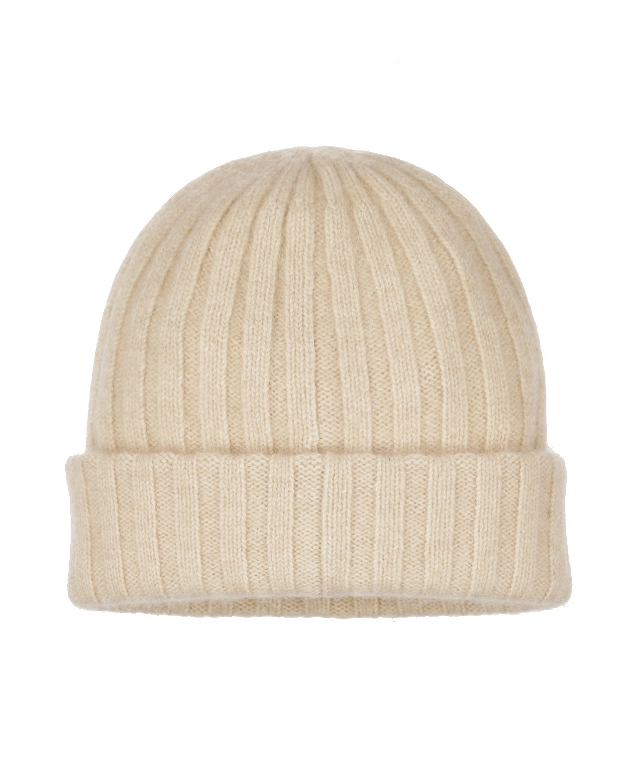 Mütze aus ungefärbtem Kaschmir | Beige