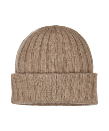Beanie Undyed Cashmere | Pale Brown