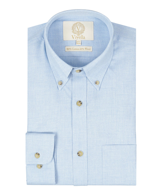 Viyella Hemd mit Knopfleiste | Blau