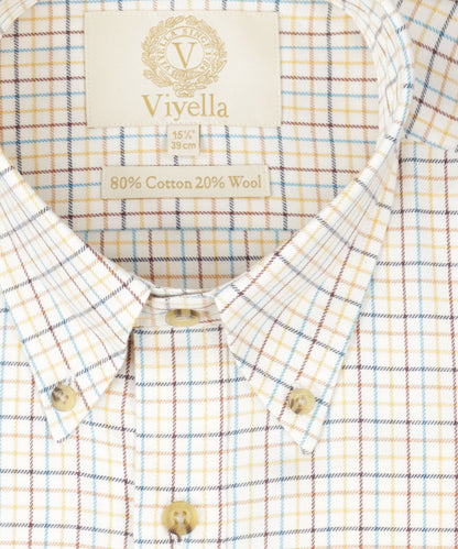 Shirt BD | Mini ruit Paars/Rood/Oranje/Blauw