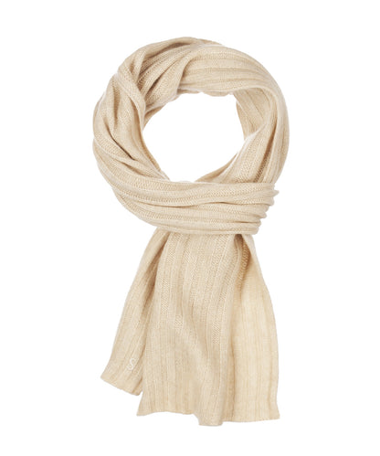 Stetson-Schal aus ungefärbtem, nachhaltigem Kaschmir | Beige