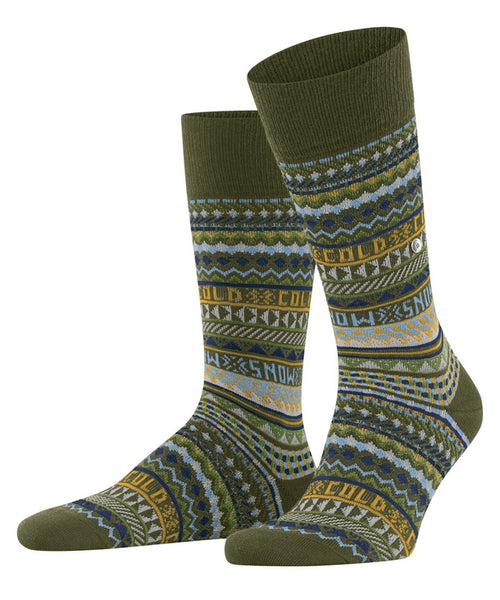 Burlington Snow Isle Men's Socks | Green