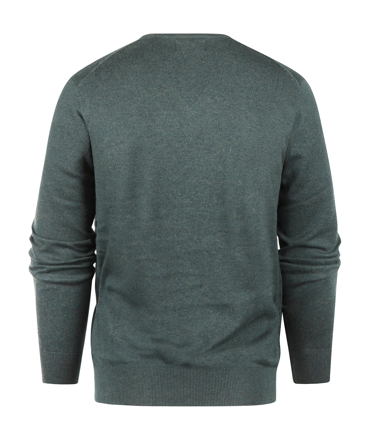 Cotton/Cashmere V-Hals Pullover | Zeewier Groen