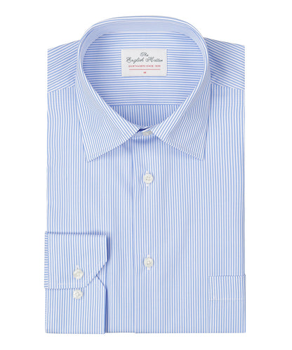 Shirt Semi Widespread | Licht Blauw Pin Streep