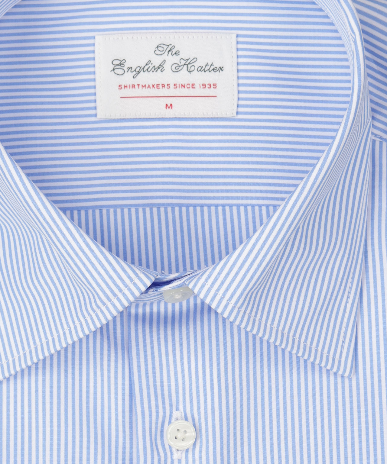 Shirt Semi Widespread | Licht Blauw Pin Streep