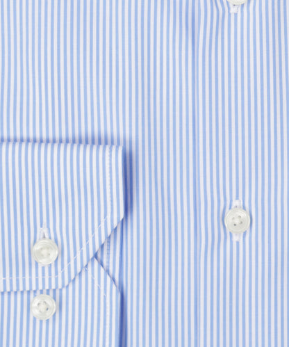 Shirt Semi Widespread | Licht Blauw Pin Streep