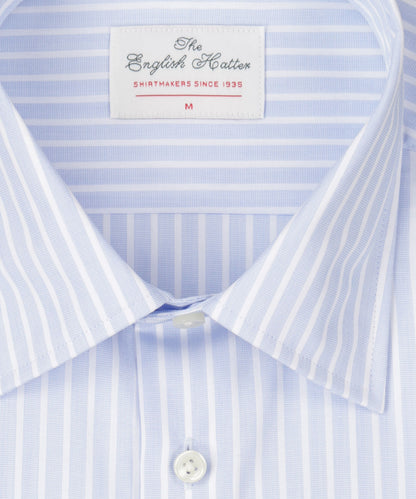 Shirt Semi Widespread | Licht Blauw Bengal Streep