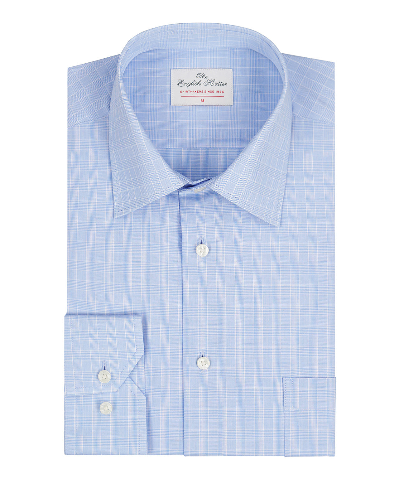 Shirt Semi Widespread | Licht Blauw Windowpane