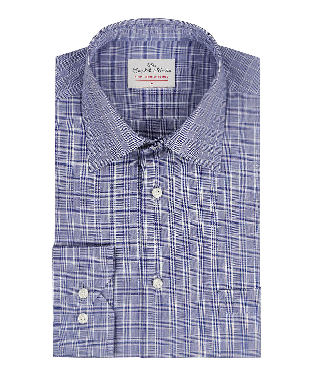 Shirt Semi Widespread | Grijs Blauw Windowpane