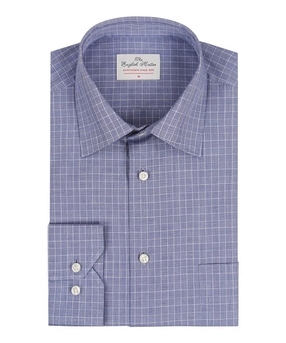 Shirt Semi Widespread | Grijs Blauw Windowpane