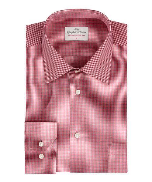 Shirt Classic Dress | Red