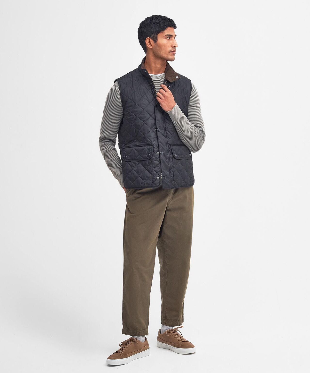 Barbour New Lowerdale Weste | Marineblau