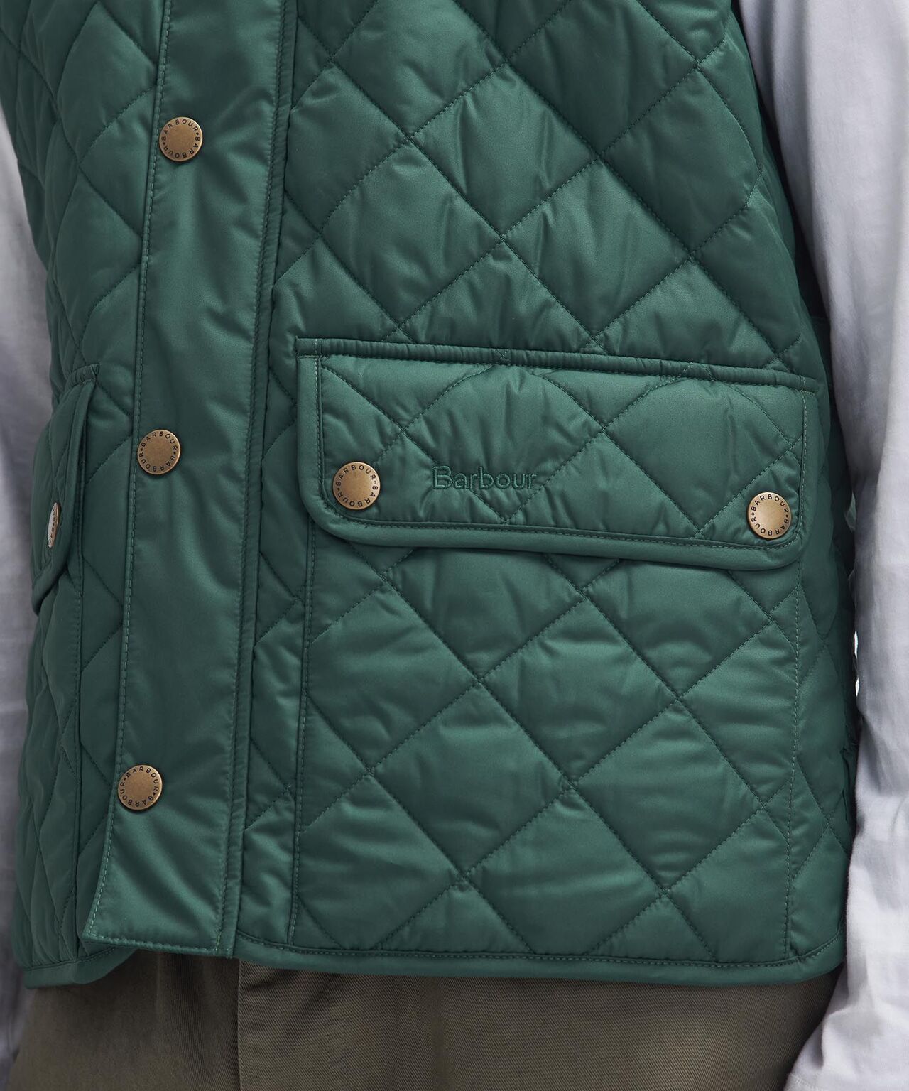 Barbour New Lowerdale Weste | Grün