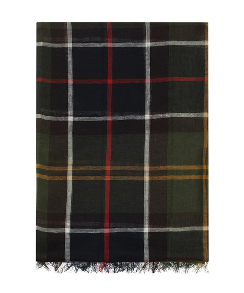 Barbour Welton Tartan Scarf | Green