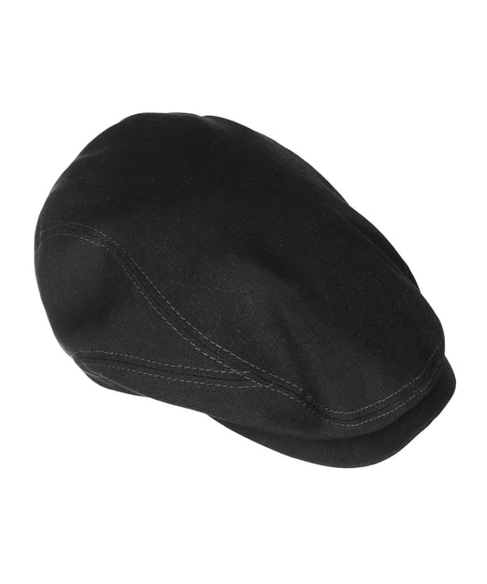 Driver Cap Linen | Zwart