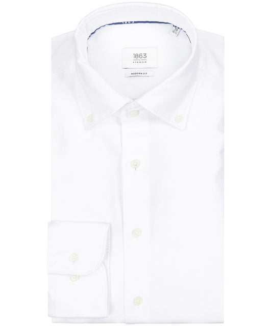 Eterna Button-Down-Hemd | Weiß