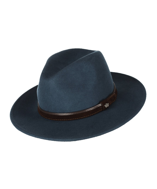 Hut aus Wollfilz | Denimblau