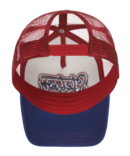 Beschriftung für Trucker-Caps | Marineblau