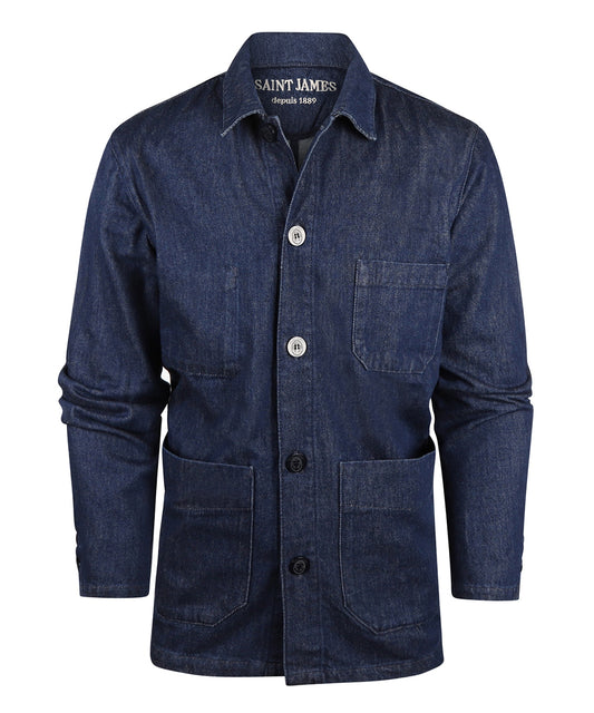 Saint James Sirocco Overshirt | Denim Blue
