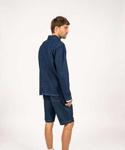 Saint James Sirocco Overshirt | Denimblau