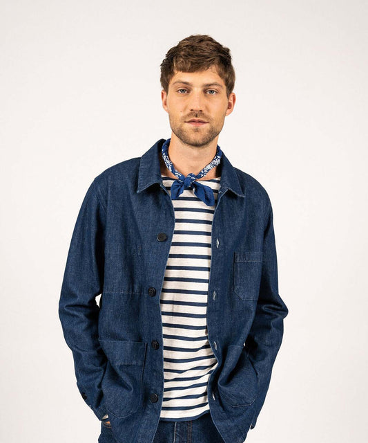 Saint James Sirocco Overshirt | Denim Blue