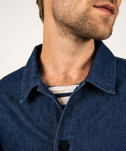 Saint James Sirocco Overshirt | Denimblau