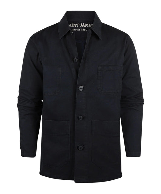 Saint James Sirocco Overshirt | Marineblau