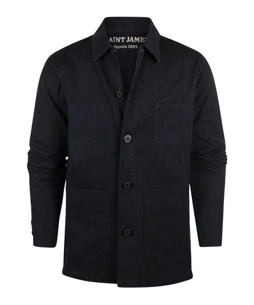 Saint James Sirocco Overshirt | Navy Blue