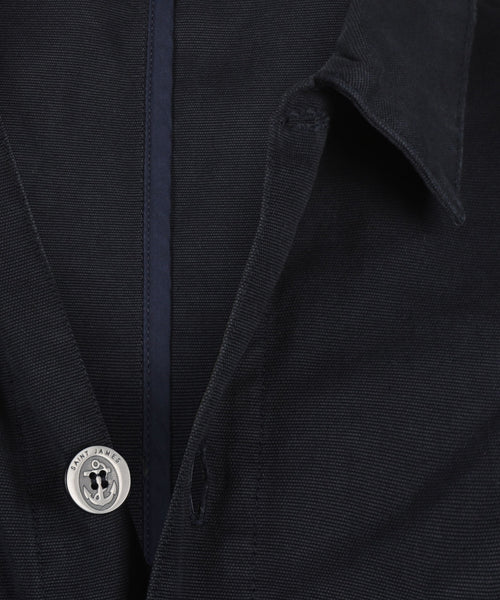 Saint James Sirocco Overshirt | Navy Blue