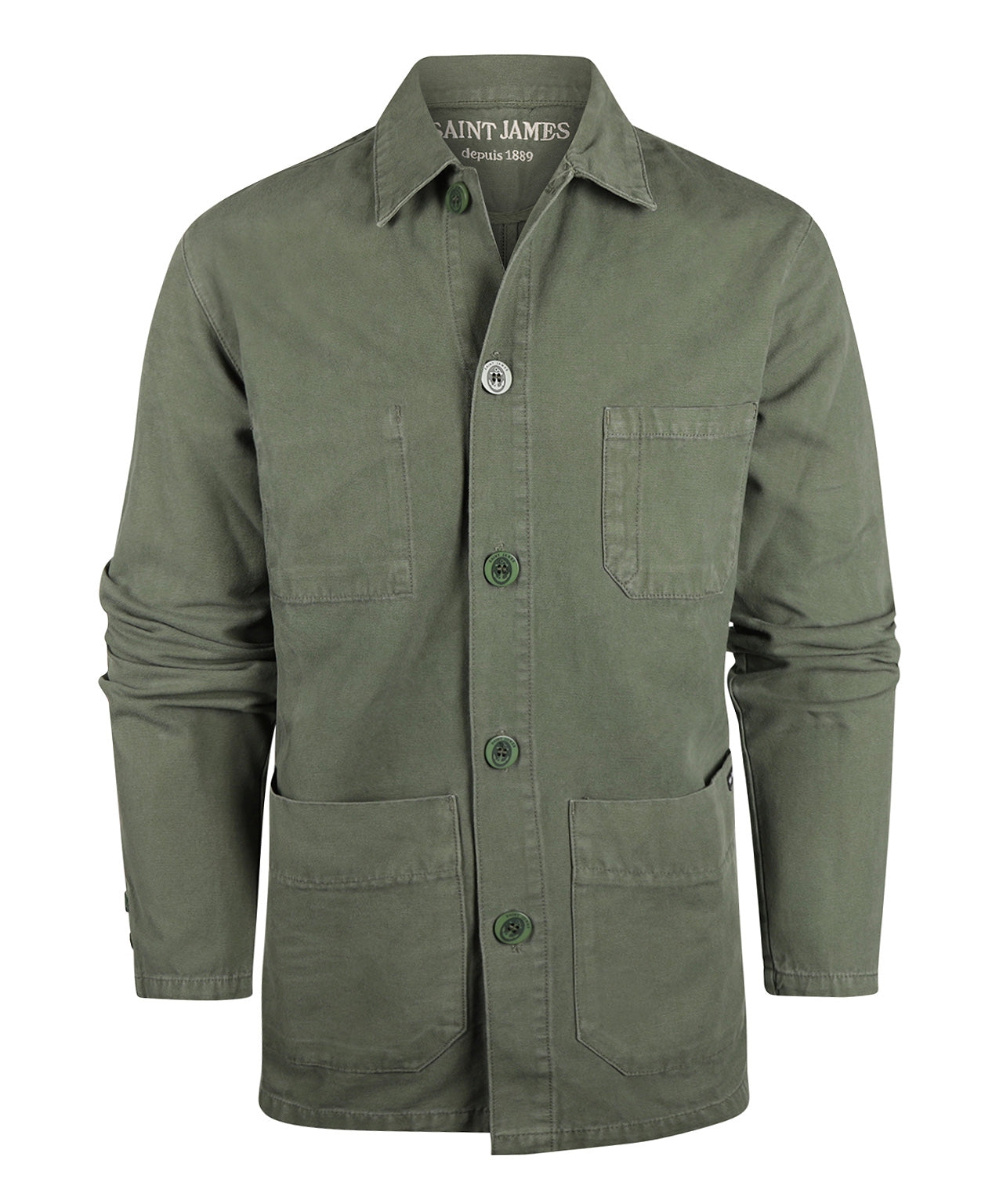 Saint James Sirocco Overshirt | Grün