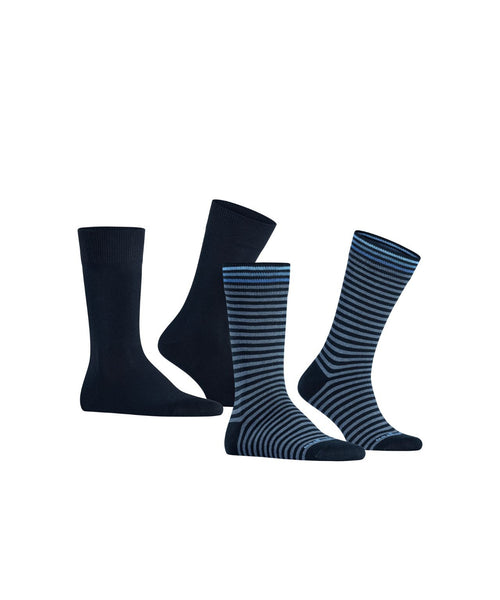 Burlington Sock Everyday Stripe 2-pack | Blue