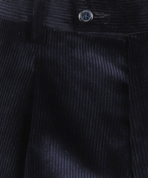 Corduroy Pants Wide Rib | Navy Blue