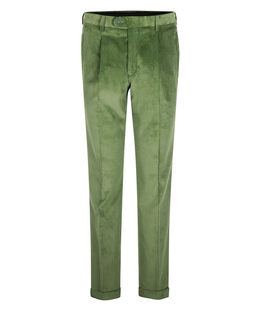 Corduroy Pants Wide Rib | Green