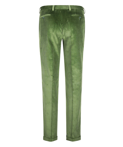 Cordhose mit breitem Rippstrick | Grün