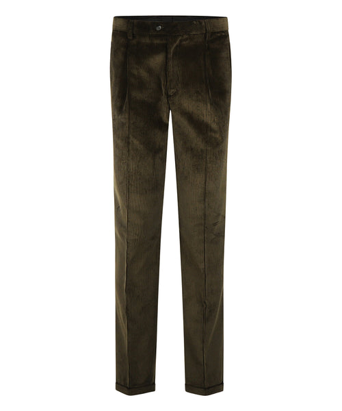 Corduroy Pants Wide Rib | Green