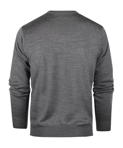 Merino Ronde Hals Ruit Pullover | Grigio