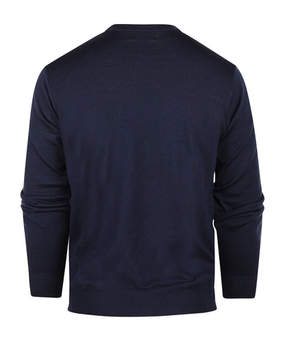 Merino Ronde Hals Ruit Pullover | Jeans