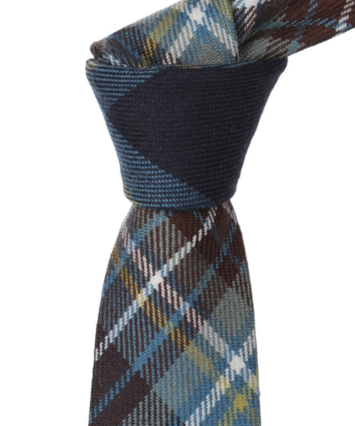 Tie Scottish Plaid | Blue