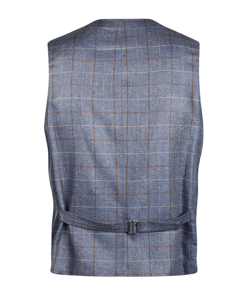 Wellington Gilet 100% Silk | Blue